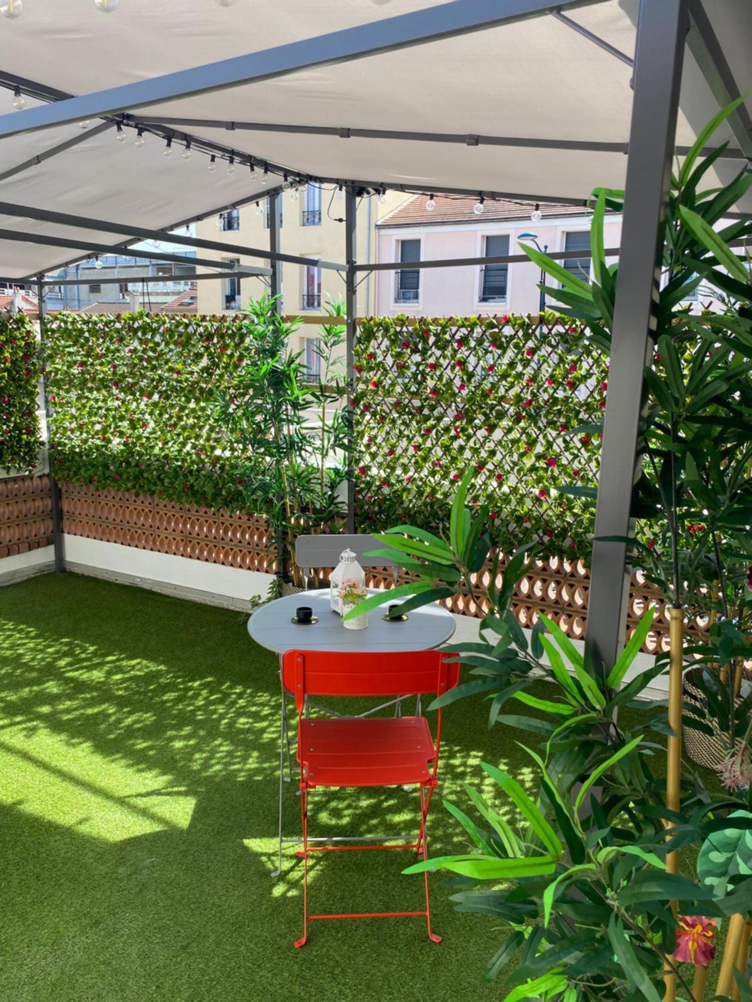 Paris-Eiffel, Bienvenue -Terrasse -Netflix Apartment Pantin Exterior foto