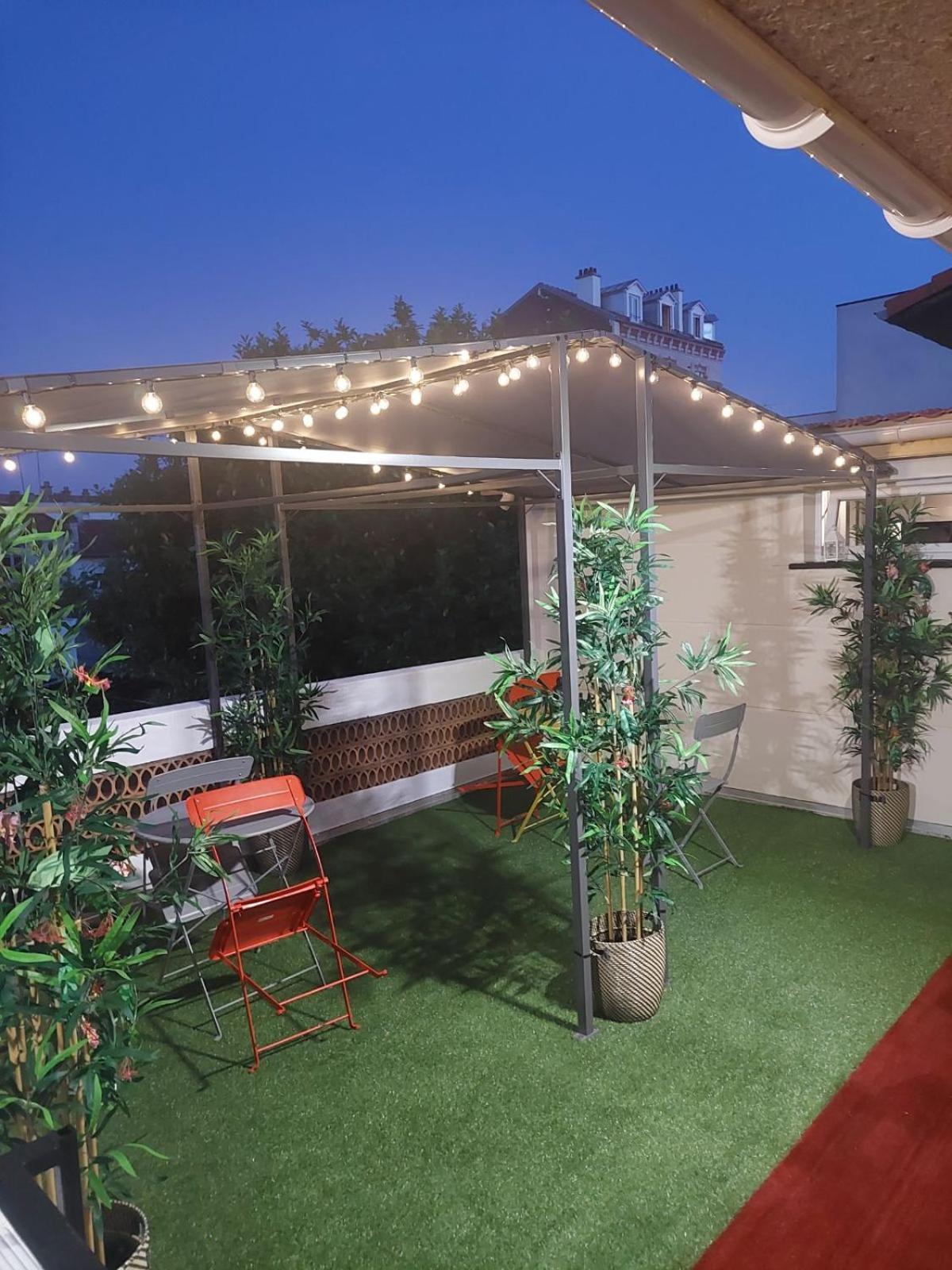 Paris-Eiffel, Bienvenue -Terrasse -Netflix Apartment Pantin Exterior foto